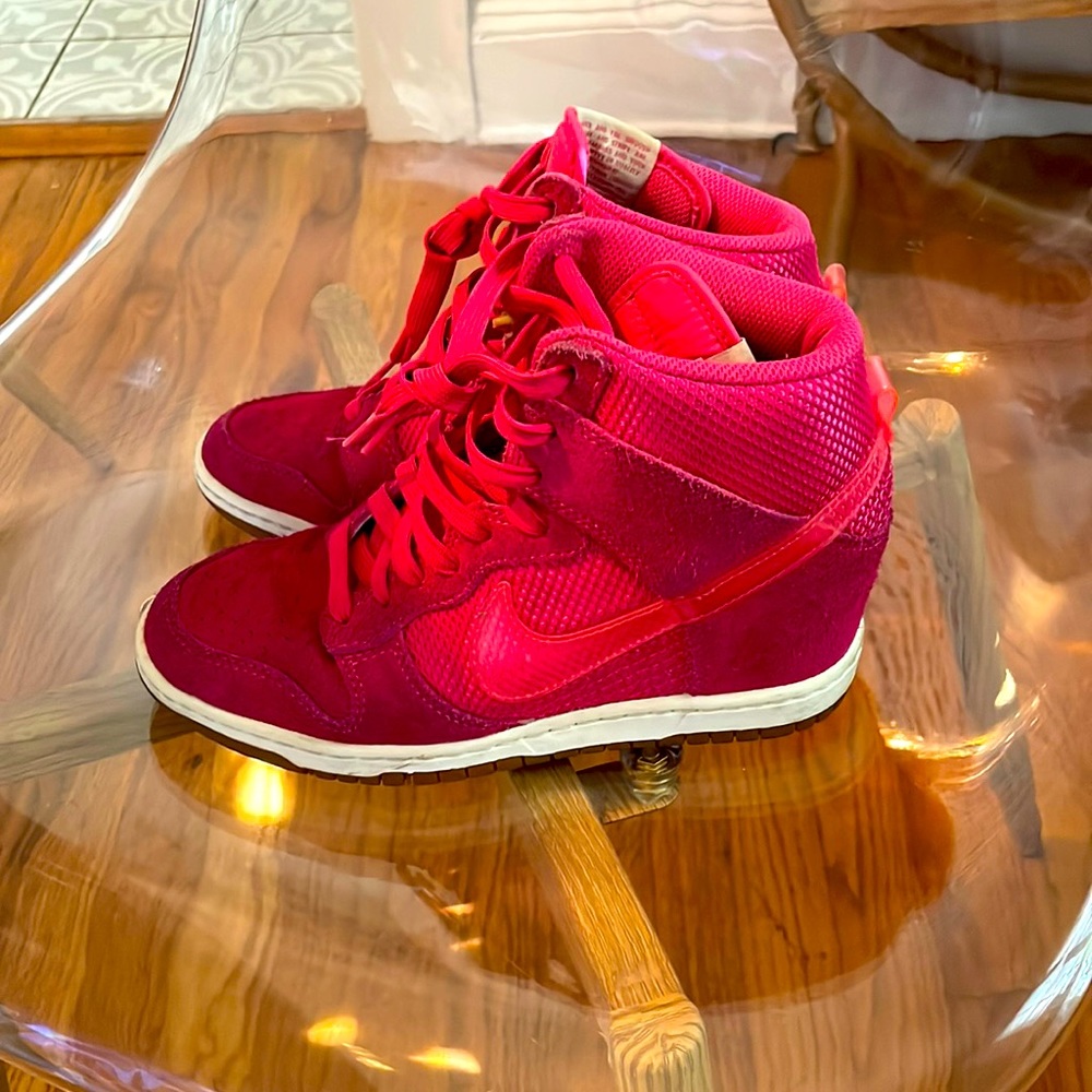 Nike Dunk Sky Hi- women size 6 with hidden wedge